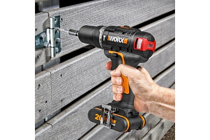 Бесщеточная аккумуляторная ударная дрель-шуруповерт Worx WX367
