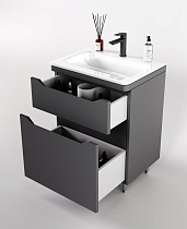 Мебель для ванной Style Line Марелла Люкс Plus 60 см напольная, серый