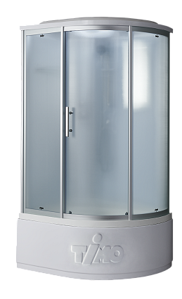 Душевая кабина Timo Standart T-6610SL Silver Fabric L 110x85, без г/м, матовые стекла, хром