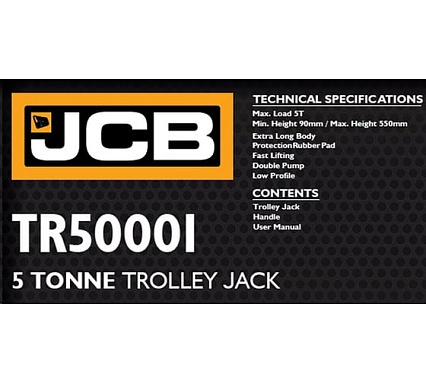 Домкрат подкатной гидравлический JCB 5т -TR50001(58125) JCB-TR50001(58125)