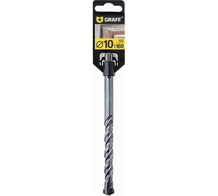 Бур по бетону (10х100х160 мм; SDS-plus) GRAFF GSPD10160