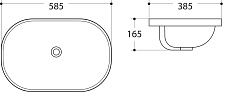 Раковина Art&Max AM-5006-B 58.5 см белый