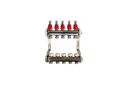 Коллекторный блок для теплого пола 1x3/4EU отв.-5 Gekon GK 74105