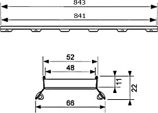 Основа TECEdrainline 600972 90 см под плитку &quot;plate II&quot;