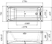 Акриловая ванна Ваннеса Агата 175x75 см