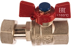 Шаровой кран IVANCI Superior с накидной гайкой, ручка-бабочка, вн.-вн. резьба 3/4&quot; IVC.100227.N.34