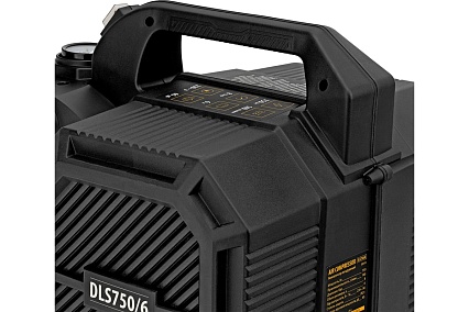Компрессор Denzel dls750/6 безмасляный малошумный 750 вт, 140 л/мин, ресивер 6 л 58019