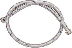 Гибкая подводка для воды Millennium Гигант PGFM10150 усиленная, из нержавеющей стали, гайка-штуцер, 1'', 150см