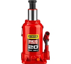 Гидравлический бутылочный домкрат Stayer Red Force, 20т 43160-20_z01