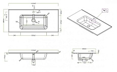 Тумба с раковиной BelBagno Kraft 100 см Bianco Opaco