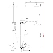 Душевая стойка Lemark Bellario LM6862C