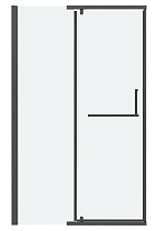 Душевая дверь Grossman Pragma 110x195 прозрачное, графит сатин 100.K33.03.110.42.00