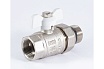 Шаровой кран PROFACTOR PF STANDARD с полусгоном, с уплотнением, в/н, ручка бабочка, 3/4 дюйма PF UBV 325 UR