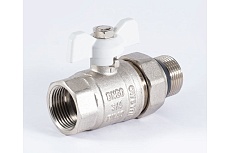 Шаровой кран PROFACTOR PF STANDARD с полусгоном, с уплотнением, в/н, ручка бабочка, 3/4 дюйма PF UBV 325 UR