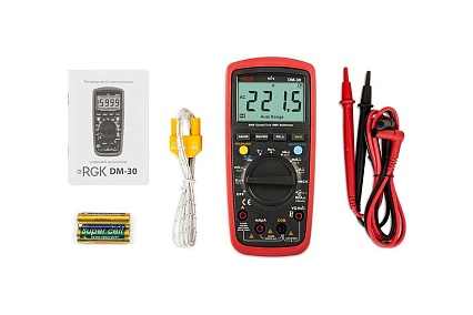 Цифровой мультиметр RGK DM-30 с поверкой 779654