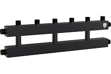 Коллектор Royal Thermo на 3-4 отопительных контура, Ду 25 с кронштейнами НС-1165770