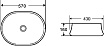 Раковина Grossman GR-3024 57 см
