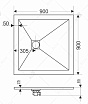 Поддон для душа RGW ST-Be 16152099-03 90x90 бежевый