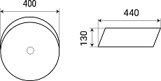 Раковина WeltWasser ELBACH 3264 40 см, 10000003828 белый глянец