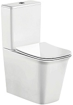 Унитаз компакт CeramaLux 1222A безободковый, белый