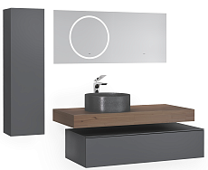 Мебель для ванной Jorno Modulare 100 см антрацит