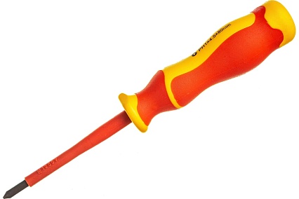 Отвертка Harden PH1х80 мм с диэлектрической рукоятью, до 1000 В, S2 801005