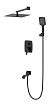 Душевой набор Wonzon&Woghand Flex WW-88939072-MB черный матовый