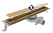 Душевой лоток Plumberia PST In-Tile 60 см, золото брашированное PST60OB