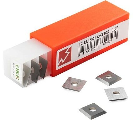 Нож твердосплавный WOODWORK 12.0x12.0x1.5 OKE 302 10 шт 12.12.15.01