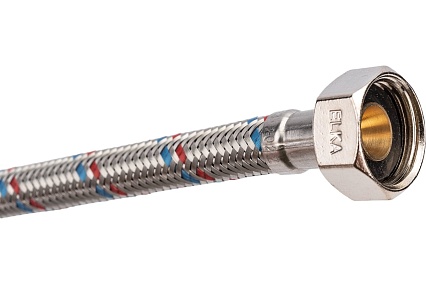 Подводка гибкая для воды с оплеткой из нержавеющей стали ELKA 1/2" х 40 см в/в ИС.100910