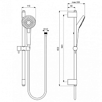 Душевой гарнитур Ideal Standard Idealrain Evo Round L3 B2233AA