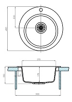 Кухонная мойка Акватон Иверия 48 см, терракотовый