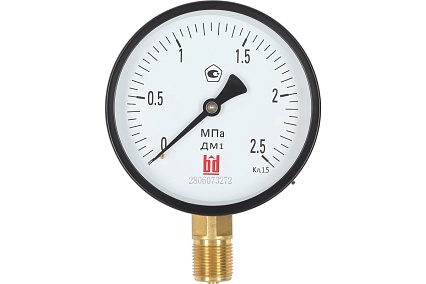 Манометр ДМ 1 Т2 100 Р (0-2.5) МПа, кл.1.5, М20x1.5 BD 1151100004