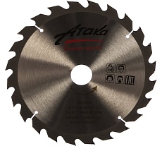 Диск пильный по дереву (216х30 мм; 24T; б/рез) АТАКА 8078790
