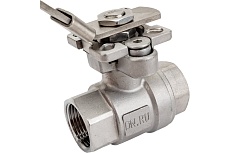 Кран DN.ru КШМП.316.230-ISO Ду25 Ру63 SS316 резьбовой с ISO фланцем D160-05353