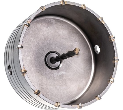 Коронка в сборе по бетону (120 мм; М22) Vertextools 222-0120