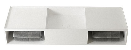 Раковина Vincea Solid Surface VWB-6S212MW 120 см белый матовый