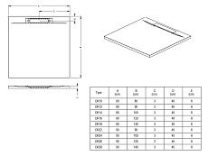 Поддон для душа Riho Isola 120x80 антрацит