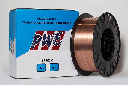 Омедненная проволока PWE ER70S-6 1.2 мм, 15 кг Plazweld PWE1215