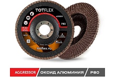 Круг лепестковый торцевой AGGRESSOR 2 (125x22 мм; A; P80) TOTFLEX 4631148127968
