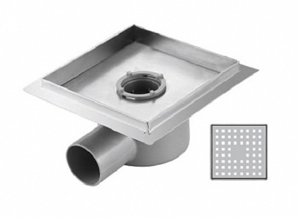 Трап для душа RGW Shower Drain SDR-11-15-K 15x15 см, c решеткой