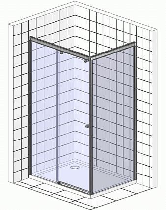 Душевой уголок RGW Passage PA-42 110x80 хром, прозрачное