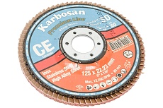 Круг лепестковый торцевой, прямой, керамика 125х22.2 мм, P-60 ABRAFORM AF-FLAP-FT-125-P60-CRM