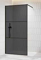 Душевая перегородка RGW Walk In WA-09B 120x200 черный, тонированное 06100912-34