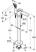 Смеситель напольный  Kludi Balance 525900575