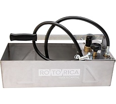 Ручной опрессовщик Icomar INOX 60 бар, двухклапанный, нержавеющая сталь 00915.5