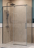 Душевой уголок BelBagno SOFT_CLOSE-1-AH-1-130/80-C-GM 130x80 прозрачный, оружейная сталь
