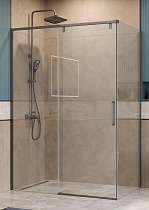 Душевой уголок BelBagno SOFT_CLOSE-1-AH-1-130/80-C-GM 130x80 прозрачный, оружейная сталь
