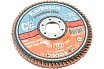 Круг лепестковый торцевой, прямой, керамика 125х22.2 мм, P-36 ABRAFORM AF-FLAP-FT-125-P36-CRM