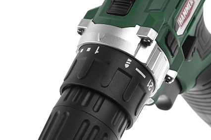 Аккумуляторная дрель-шуруповерт Hammer Flex 12 В, 2x1.5 Ач, Li-ION, 10 мм, 0-350/0-1400 об/мин, 26 Нм, в кейсе ACD12/2CS